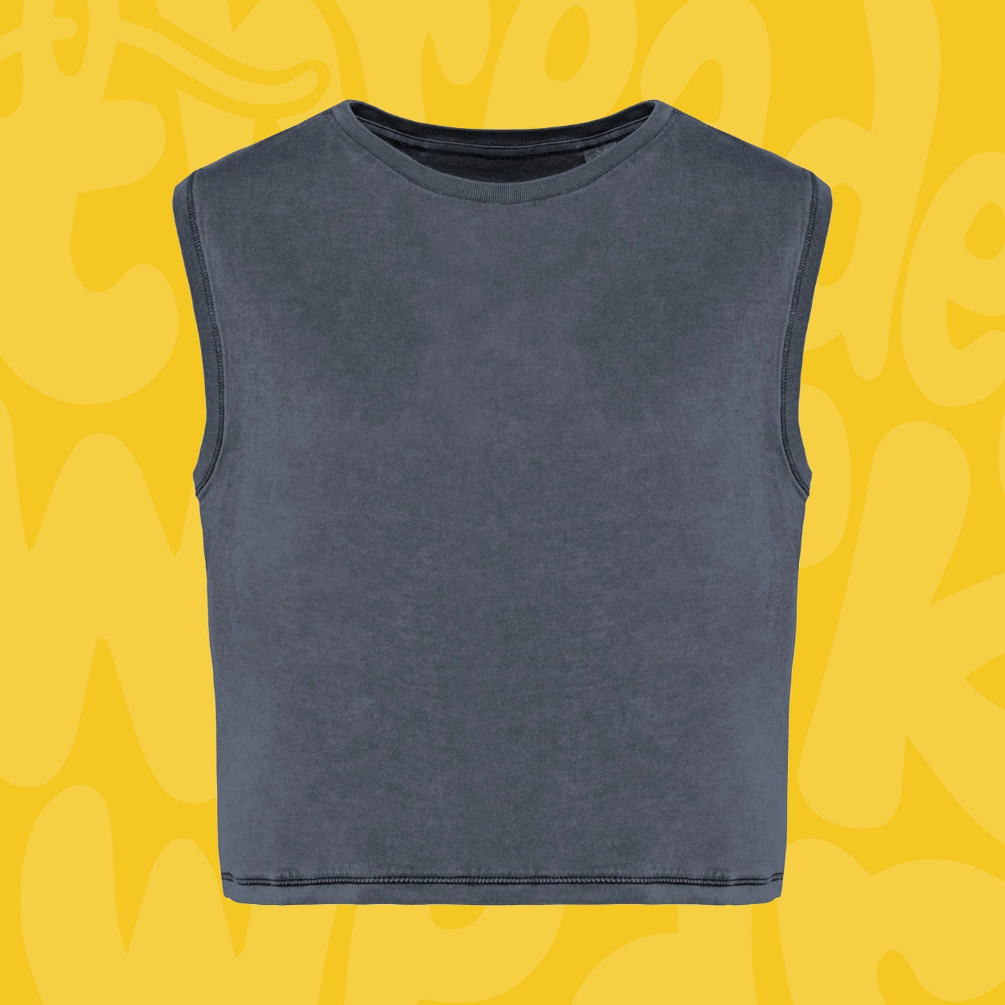 Eco-friendly Sleeveless Crop T-shirt