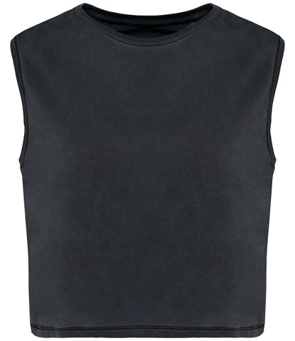 Eco-friendly Sleeveless Crop T-shirt
