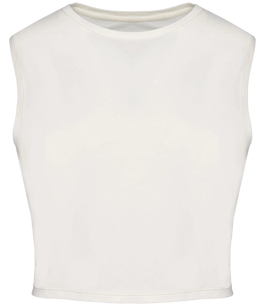 Eco-friendly Sleeveless Crop T-shirt