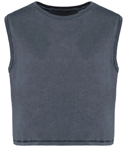 Eco-friendly Sleeveless Crop T-shirt