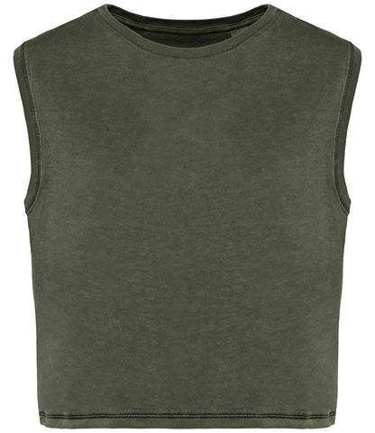 Eco-friendly Sleeveless Crop T-shirt