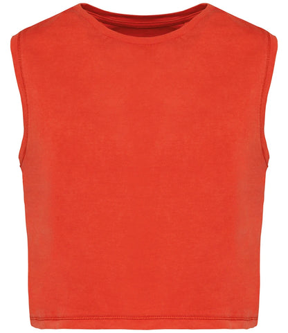 Eco-friendly Sleeveless Crop T-shirt
