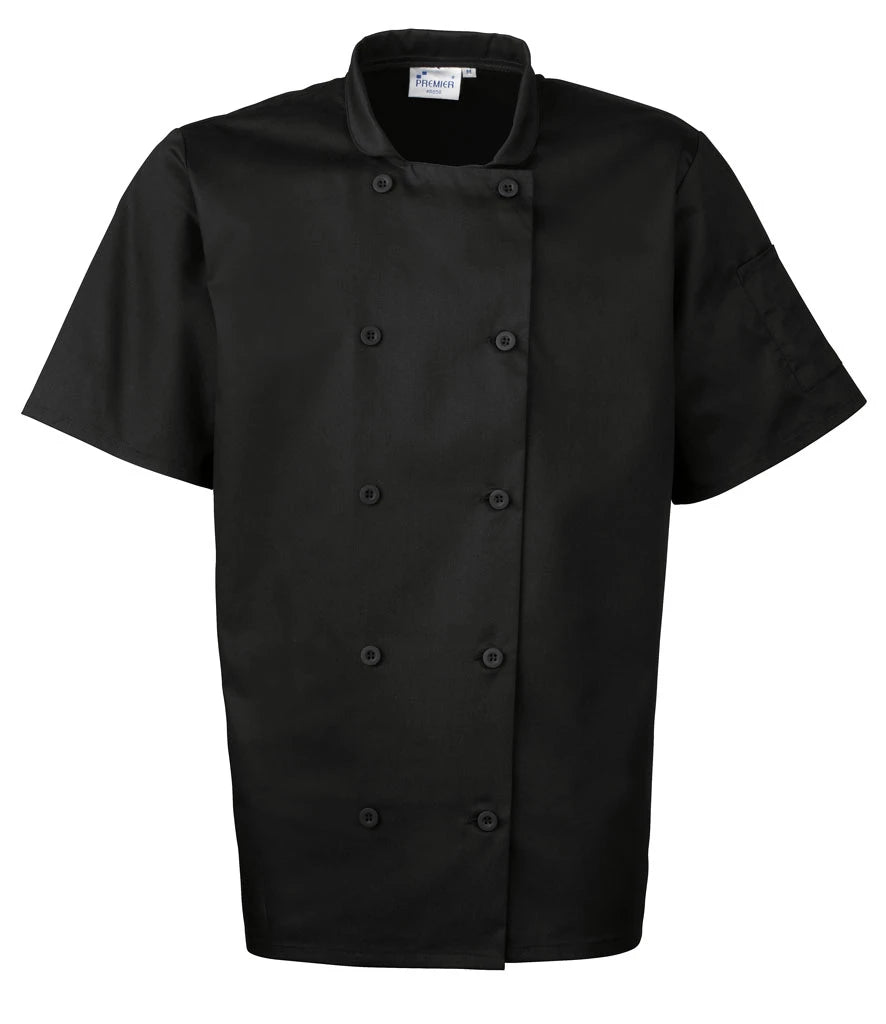 Short Sleeved Mens Chef Jacket