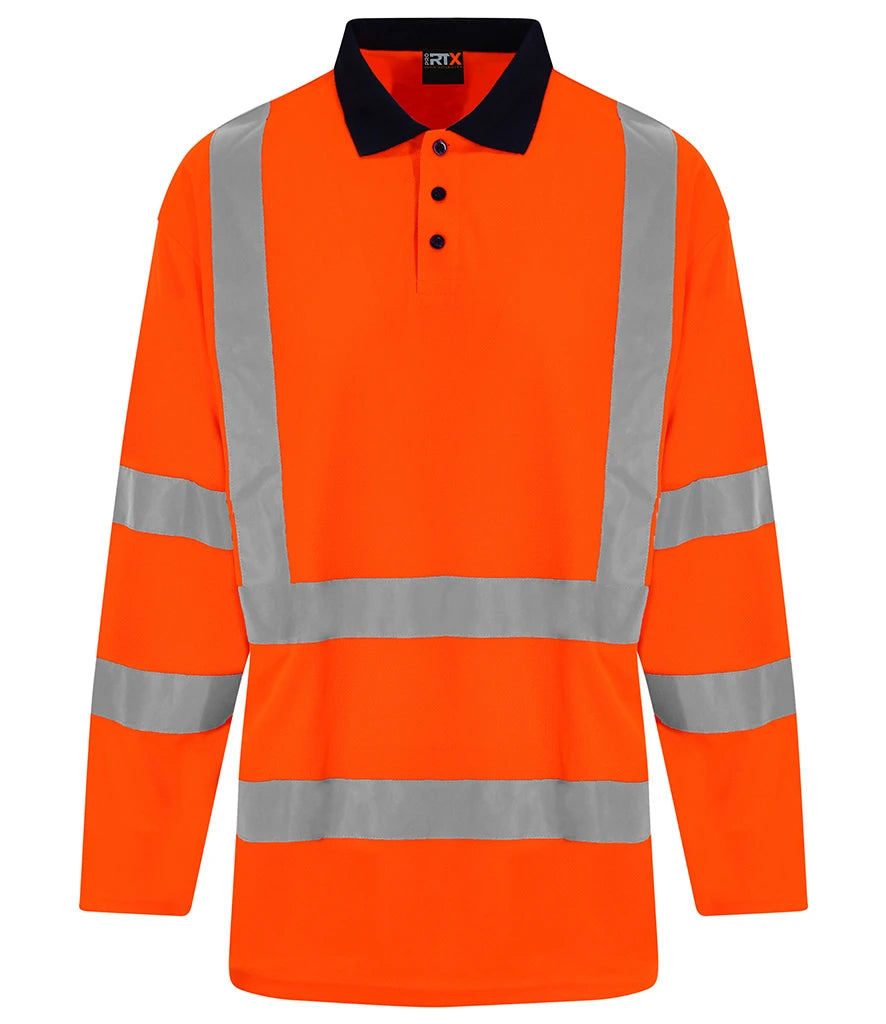 High Vis Polo Long Sleeved
