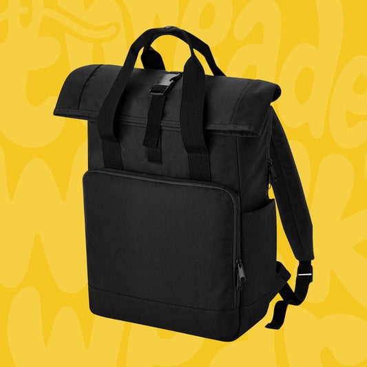 Twin Handle Roll Top Laptop Bag