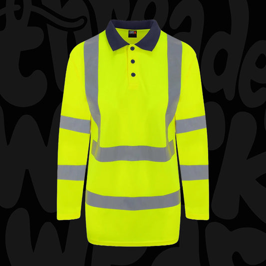 High Vis Polo Long Sleeved