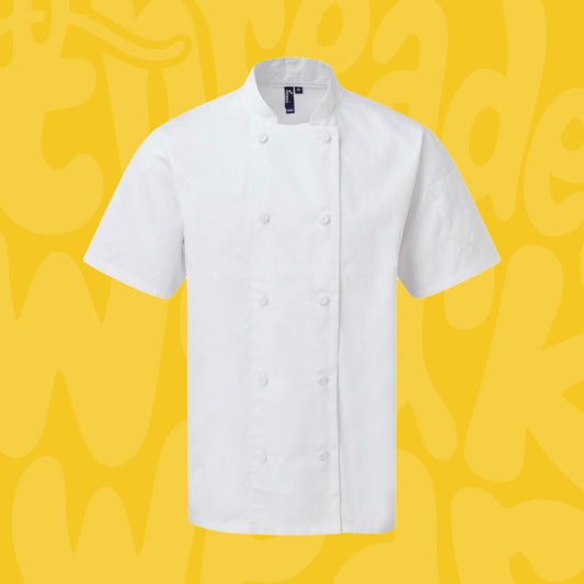 Short Sleeved Mens Chef Jacket